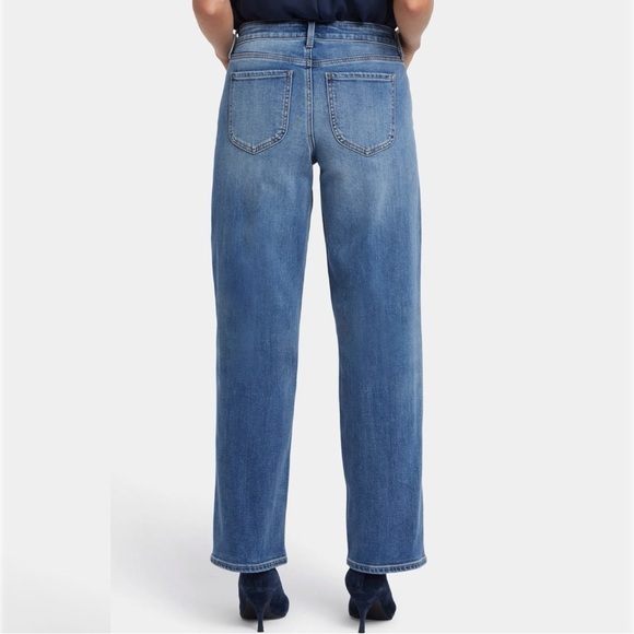 NYDJ Not Your Daughters Jemma Barrel Jeans Denim Blue High Rise Med Casual 14 - Picture 3 of 12
